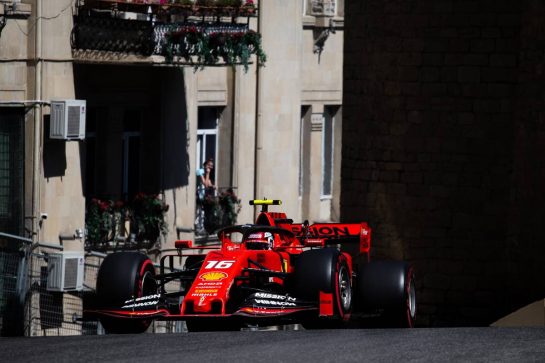 Charles Leclerc (MON) Ferrari SF90.
27.04.2019. Formula 1 World Championship, Rd 4, Azerbaijan Grand Prix, Baku Street Circuit, Azerbaijan, Qualifying Day.
- www.xpbimages.com, EMail: requests@xpbimages.com - copy of publication required for printed pictures. Every used picture is fee-liable. © Copyright: Bearne / XPB Images