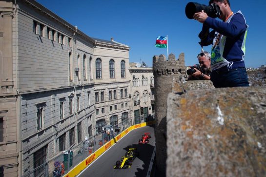 Nico Hulkenberg (GER) Renault F1 Team RS19.
27.04.2019. Formula 1 World Championship, Rd 4, Azerbaijan Grand Prix, Baku Street Circuit, Azerbaijan, Qualifying Day.
- www.xpbimages.com, EMail: requests@xpbimages.com - copy of publication required for printed pictures. Every used picture is fee-liable. © Copyright: Bearne / XPB Images