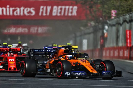 Carlos Sainz Jr (ESP) McLaren MCL34 at the start of the race.
28.04.2019. Formula 1 World Championship, Rd 4, Azerbaijan Grand Prix, Baku Street Circuit, Azerbaijan, Race Day.
- www.xpbimages.com, EMail: requests@xpbimages.com - copy of publication required for printed pictures. Every used picture is fee-liable. © Copyright: Charniaux / XPB Images