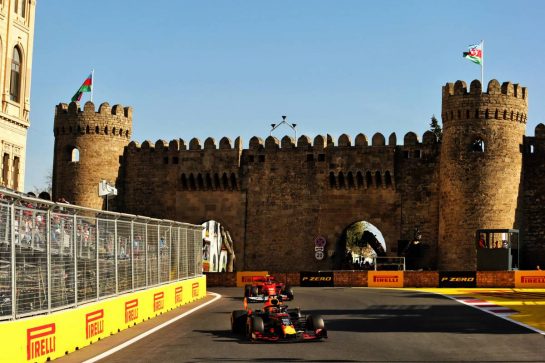 Max Verstappen (NLD) Red Bull Racing RB15.
28.04.2019. Formula 1 World Championship, Rd 4, Azerbaijan Grand Prix, Baku Street Circuit, Azerbaijan, Race Day.
- www.xpbimages.com, EMail: requests@xpbimages.com - copy of publication required for printed pictures. Every used picture is fee-liable. © Copyright: Bearne / XPB Images