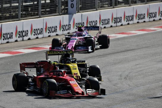 Charles Leclerc (MON) Ferrari SF90.
28.04.2019. Formula 1 World Championship, Rd 4, Azerbaijan Grand Prix, Baku Street Circuit, Azerbaijan, Race Day.
- www.xpbimages.com, EMail: requests@xpbimages.com - copy of publication required for printed pictures. Every used picture is fee-liable. © Copyright: Moy / XPB Images