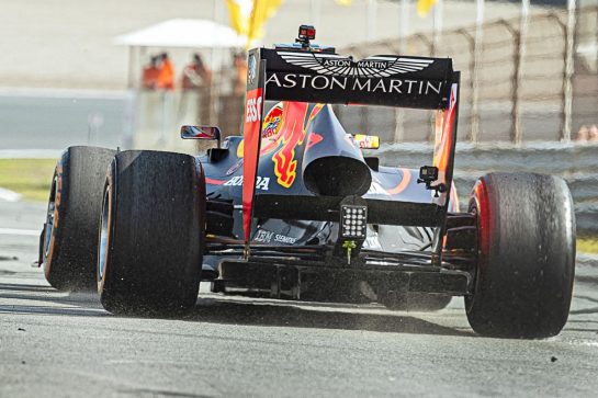 Max Verstappen performs during the Red Bull Racing Show Run in Zandvoort, The Netherlands on may 18 2019.