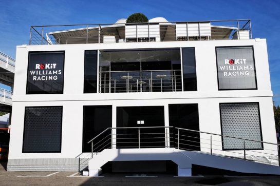 Williams Racing motorhome.
09.05.2019. Formula 1 World Championship, Rd 5, Spanish Grand Prix, Barcelona, Spain, Preparation Day.
- www.xpbimages.com, EMail: requests@xpbimages.com - copy of publication required for printed pictures. Every used picture is fee-liable. © Copyright: Batchelor / XPB Images