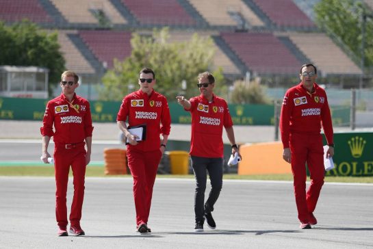 Sebastian Vettel (GER), Scuderia Ferrari
09.05.2019. Formula 1 World Championship, Rd 5, Spanish Grand Prix, Barcelona, Spain, Preparation Day.
- www.xpbimages.com, EMail: requests@xpbimages.com - copy of publication required for printed pictures. Every used picture is fee-liable. © Copyright: Charniaux / XPB Images