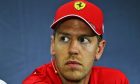 Sebastian Vettel (GER) Ferrari in the FIA Press Conference.