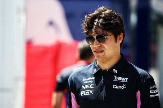 Lance Stroll (CDN) Racing Point F1 Team.
09.05.2019. Formula 1 World Championship, Rd 5, Spanish Grand Prix, Barcelona, Spain, Preparation Day.
- www.xpbimages.com, EMail: requests@xpbimages.com - copy of publication required for printed pictures. Every used picture is fee-liable. © Copyright: Batchelor / XPB Images