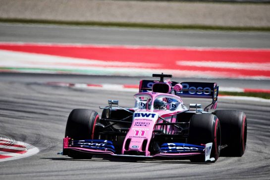 Sergio Perez (MEX) Racing Point F1 Team RP19.
10.05.2019. Formula 1 World Championship, Rd 5, Spanish Grand Prix, Barcelona, Spain, Practice Day.
- www.xpbimages.com, EMail: requests@xpbimages.com - copy of publication required for printed pictures. Every used picture is fee-liable. © Copyright: Photo4 / XPB Images