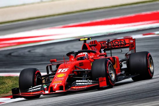 Charles Leclerc (MON) Ferrari SF90.
10.05.2019. Formula 1 World Championship, Rd 5, Spanish Grand Prix, Barcelona, Spain, Practice Day.
- www.xpbimages.com, EMail: requests@xpbimages.com - copy of publication required for printed pictures. Every used picture is fee-liable. © Copyright: Moy / XPB Images
