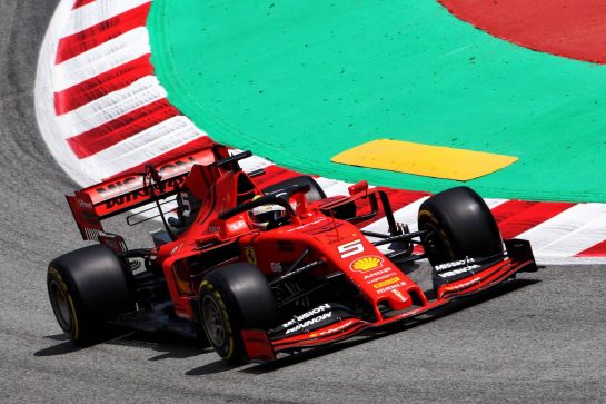Sebastian Vettel (GER) Ferrari SF90.
10.05.2019. Formula 1 World Championship, Rd 5, Spanish Grand Prix, Barcelona, Spain, Practice Day.
- www.xpbimages.com, EMail: requests@xpbimages.com - copy of publication required for printed pictures. Every used picture is fee-liable. © Copyright: Photo4 / XPB Images