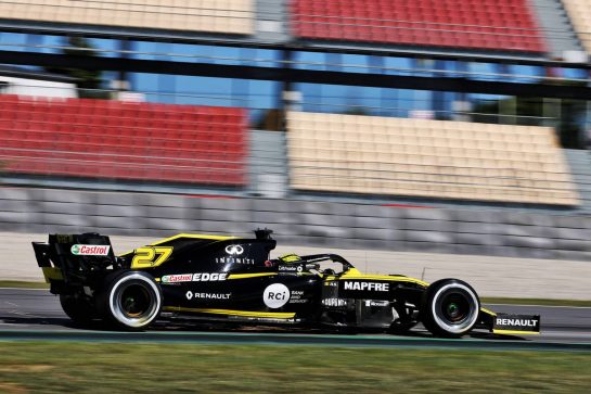 Nico Hulkenberg (GER) Renault F1 Team RS19.
14.05.2019. Formula One In Season Testing, Day One, Barcelona, Spain. Tuesday.
- www.xpbimages.com, EMail: requests@xpbimages.com - copy of publication required for printed pictures. Every used picture is fee-liable. © Copyright: Charniaux / XPB Images