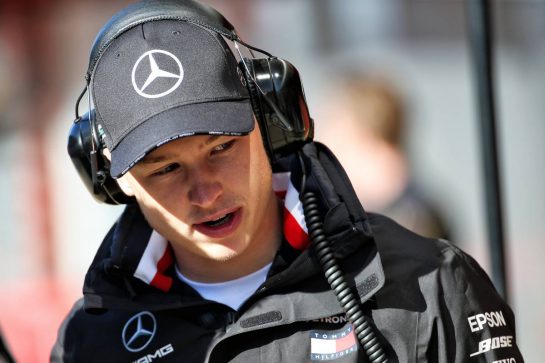 Nikita Mazepin (RUS) Mercedes AMG F1 Test Driver.
14.05.2019. Formula One In Season Testing, Day One, Barcelona, Spain. Tuesday.
- www.xpbimages.com, EMail: requests@xpbimages.com - copy of publication required for printed pictures. Every used picture is fee-liable. © Copyright: Batchelor / XPB Images