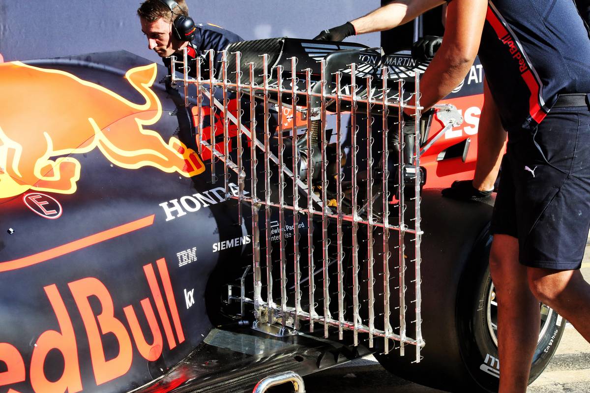 Red Bull Racing RB15 sensor equipment at the rear.
