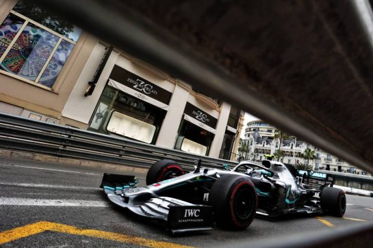 Valtteri Bottas (FIN) Mercedes AMG F1 W10.
23.05.2019. Formula 1 World Championship, Rd 6, Monaco Grand Prix, Monte Carlo, Monaco, Practice Day.
- www.xpbimages.com, EMail: requests@xpbimages.com - copy of publication required for printed pictures. Every used picture is fee-liable. © Copyright: Bearne / XPB Images