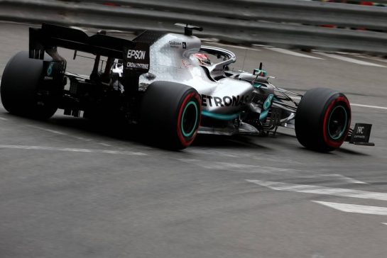 Lewis Hamilton (GBR), Mercedes AMG F1  
23.05.2019. Formula 1 World Championship, Rd 6, Monaco Grand Prix, Monte Carlo, Monaco, Practice Day.
- www.xpbimages.com, EMail: requests@xpbimages.com - copy of publication required for printed pictures. Every used picture is fee-liable. © Copyright: Charniaux / XPB Images