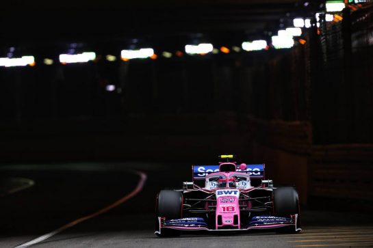 Lance Stroll (CDN) Racing Point F1 Team RP19.
23.05.2019. Formula 1 World Championship, Rd 6, Monaco Grand Prix, Monte Carlo, Monaco, Practice Day.
- www.xpbimages.com, EMail: requests@xpbimages.com - copy of publication required for printed pictures. Every used picture is fee-liable. © Copyright: Moy / XPB Images
