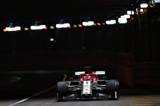 Kimi Raikkonen (FIN) Alfa Romeo Racing C38.
23.05.2019. Formula 1 World Championship, Rd 6, Monaco Grand Prix, Monte Carlo, Monaco, Practice Day.
- www.xpbimages.com, EMail: requests@xpbimages.com - copy of publication required for printed pictures. Every used picture is fee-liable. © Copyright: Moy / XPB Images