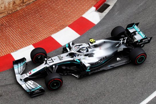 Valtteri Bottas (FIN) Mercedes AMG F1 W10.
23.05.2019. Formula 1 World Championship, Rd 6, Monaco Grand Prix, Monte Carlo, Monaco, Practice Day.
- www.xpbimages.com, EMail: requests@xpbimages.com - copy of publication required for printed pictures. Every used picture is fee-liable. © Copyright: Photo4 / XPB Images