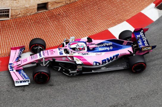 Sergio Perez (MEX) Racing Point F1 Team RP19.
23.05.2019. Formula 1 World Championship, Rd 6, Monaco Grand Prix, Monte Carlo, Monaco, Practice Day.
- www.xpbimages.com, EMail: requests@xpbimages.com - copy of publication required for printed pictures. Every used picture is fee-liable. © Copyright: Photo4 / XPB Images