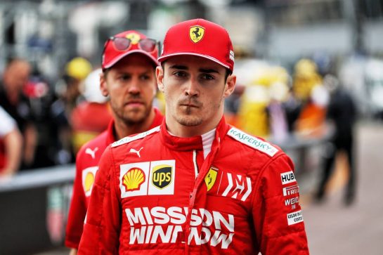 Charles Leclerc (MON) Ferrari and Sebastian Vettel (GER) Ferrari.
23.05.2019. Formula 1 World Championship, Rd 6, Monaco Grand Prix, Monte Carlo, Monaco, Practice Day.
- www.xpbimages.com, EMail: requests@xpbimages.com - copy of publication required for printed pictures. Every used picture is fee-liable. © Copyright: Batchelor / XPB Images