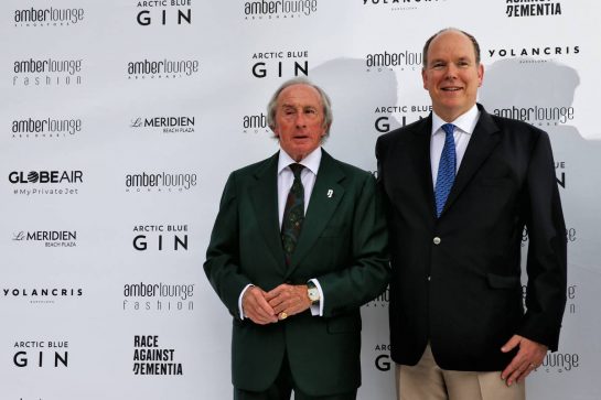 (L to R): Jackie Stewart (GBR) and HSH Prince Albert of Monaco (MON) at the Amber Lounge Fashion Show.
24.05.2019. Formula 1 World Championship, Rd 6, Monaco Grand Prix, Monte Carlo, Monaco, Friday.
- www.xpbimages.com, EMail: requests@xpbimages.com - copy of publication required for printed pictures. Every used picture is fee-liable. © Copyright: Batchelor / XPB Images