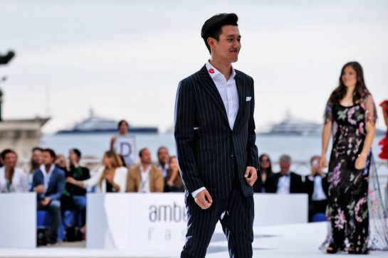 Guanyu Zhou (CHN) Renault F1 Team Test and Development Driver at the Amber Lounge Fashion Show.
24.05.2019. Formula 1 World Championship, Rd 6, Monaco Grand Prix, Monte Carlo, Monaco, Friday.
- www.xpbimages.com, EMail: requests@xpbimages.com - copy of publication required for printed pictures. Every used picture is fee-liable. © Copyright: Batchelor / XPB Images