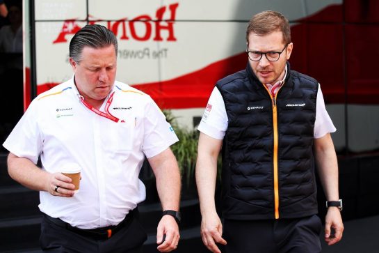 (L to R): Zak Brown (USA) McLaren Executive Director with Andreas Seidl, McLaren Managing Director.
25.05.2019. Formula 1 World Championship, Rd 6, Monaco Grand Prix, Monte Carlo, Monaco, Qualifying Day.
- www.xpbimages.com, EMail: requests@xpbimages.com - copy of publication required for printed pictures. Every used picture is fee-liable. © Copyright: Batchelor / XPB Images