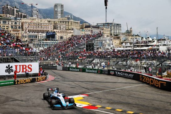 George Russell (GBR) Williams Racing FW42.
25.05.2019. Formula 1 World Championship, Rd 6, Monaco Grand Prix, Monte Carlo, Monaco, Qualifying Day.
- www.xpbimages.com, EMail: requests@xpbimages.com - copy of publication required for printed pictures. Every used picture is fee-liable. © Copyright: Batchelor / XPB Images