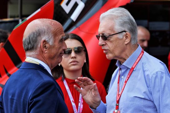 (L to R): Dr. Angelo Sticchi Damiani (ITA) Aci Csai President with Piero Ferrari (ITA) Ferrari Vice-President.
25.05.2019. Formula 1 World Championship, Rd 6, Monaco Grand Prix, Monte Carlo, Monaco, Qualifying Day.
- www.xpbimages.com, EMail: requests@xpbimages.com - copy of publication required for printed pictures. Every used picture is fee-liable. © Copyright: Batchelor / XPB Images