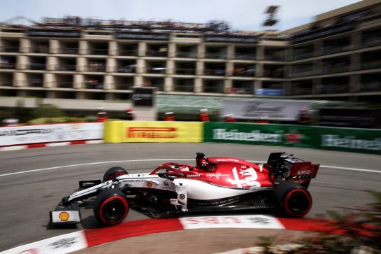 Kimi Raikkonen (FIN) Alfa Romeo Racing C38.
25.05.2019. Formula 1 World Championship, Rd 6, Monaco Grand Prix, Monte Carlo, Monaco, Qualifying Day.
- www.xpbimages.com, EMail: requests@xpbimages.com - copy of publication required for printed pictures. Every used picture is fee-liable. © Copyright: Moy / XPB Images