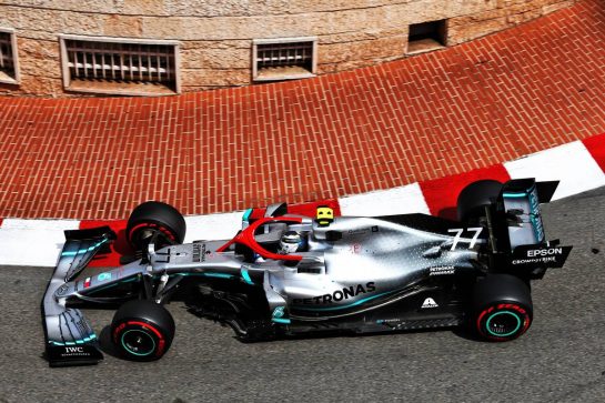 Valtteri Bottas (FIN) Mercedes AMG F1 W10.
25.05.2019. Formula 1 World Championship, Rd 6, Monaco Grand Prix, Monte Carlo, Monaco, Qualifying Day.
- www.xpbimages.com, EMail: requests@xpbimages.com - copy of publication required for printed pictures. Every used picture is fee-liable. © Copyright: Moy / XPB Images