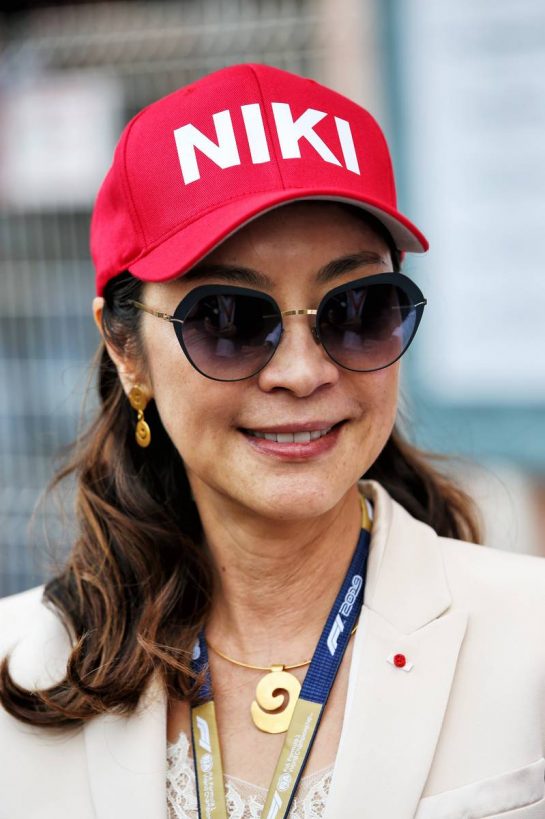 Michelle Yeoh (MAL).
26.05.2019. Formula 1 World Championship, Rd 6, Monaco Grand Prix, Monte Carlo, Monaco, Race Day.
- www.xpbimages.com, EMail: requests@xpbimages.com - copy of publication required for printed pictures. Every used picture is fee-liable. © Copyright: Batchelor / XPB Images