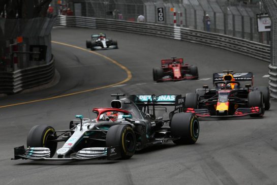 Lewis Hamilton (GBR), Mercedes AMG F1  
26.05.2019. Formula 1 World Championship, Rd 6, Monaco Grand Prix, Monte Carlo, Monaco, Race Day.
- www.xpbimages.com, EMail: requests@xpbimages.com - copy of publication required for printed pictures. Every used picture is fee-liable. © Copyright: Charniaux / XPB Images