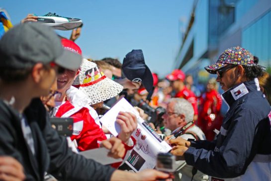 Lewis Hamilton (GBR), Mercedes AMG F1  
06.06.2019. Formula 1 World Championship, Rd 7, Canadian Grand Prix, Montreal, Canada, Preparation Day.
- www.xpbimages.com, EMail: requests@xpbimages.com - copy of publication required for printed pictures. Every used picture is fee-liable. © Copyright: Charniaux / XPB Images