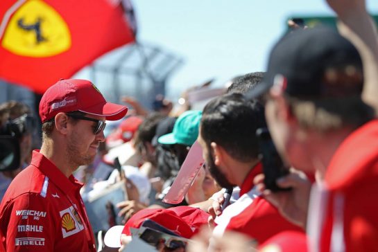 Sebastian Vettel (GER), Scuderia Ferrari 
06.06.2019. Formula 1 World Championship, Rd 7, Canadian Grand Prix, Montreal, Canada, Preparation Day.
- www.xpbimages.com, EMail: requests@xpbimages.com - copy of publication required for printed pictures. Every used picture is fee-liable. © Copyright: Charniaux / XPB Images