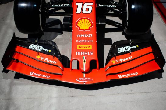 Charles Leclerc (MON) Ferrari SF90 - front wing.
06.06.2019. Formula 1 World Championship, Rd 7, Canadian Grand Prix, Montreal, Canada, Preparation Day.
- www.xpbimages.com, EMail: requests@xpbimages.com - copy of publication required for printed pictures. Every used picture is fee-liable. © Copyright: Price / XPB Images