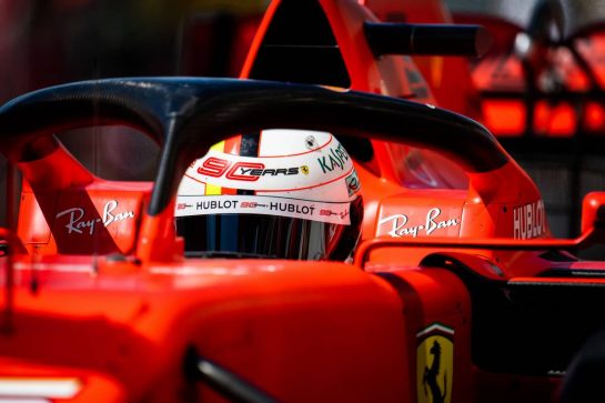Sebastian Vettel (GER) Ferrari SF90.
07.06.2019. Formula 1 World Championship, Rd 5, Spanish Grand Prix, Barcelona, Spain, Practice Day.
- www.xpbimages.com, EMail: requests@xpbimages.com - copy of publication required for printed pictures. Every used picture is fee-liable. © Copyright: Price / XPB Images