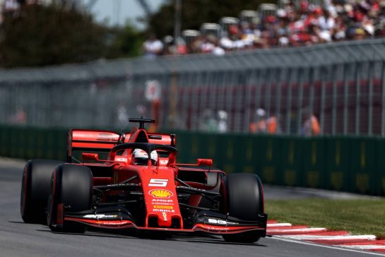Sebastian Vettel (GER), Scuderia Ferrari 
08.06.2019. Formula 1 World Championship, Rd 7, Canadian Grand Prix, Montreal, Canada, Qualifying Day.
- www.xpbimages.com, EMail: requests@xpbimages.com - copy of publication required for printed pictures. Every used picture is fee-liable. © Copyright: Charniaux / XPB Images
