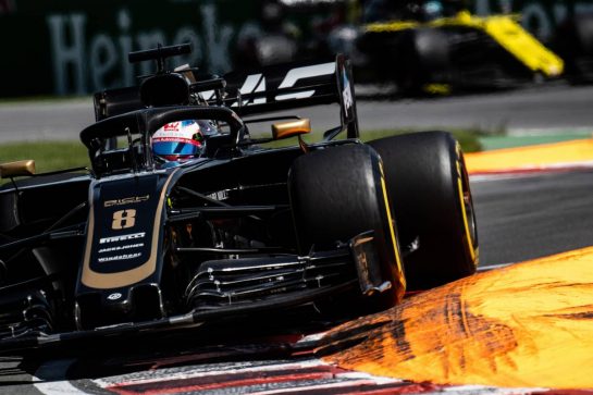 Romain Grosjean (FRA) Haas F1 Team VF-19.
08.06.2019. Formula 1 World Championship, Rd 7, Canadian Grand Prix, Montreal, Canada, Qualifying Day.
- www.xpbimages.com, EMail: requests@xpbimages.com - copy of publication required for printed pictures. Every used picture is fee-liable. © Copyright: Price / XPB Images