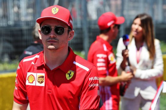 Charles Leclerc (MON) Ferrari on the drivers parade.
09.06.2019. Formula 1 World Championship, Rd 7, Canadian Grand Prix, Montreal, Canada, Race Day.
- www.xpbimages.com, EMail: requests@xpbimages.com - copy of publication required for printed pictures. Every used picture is fee-liable. © Copyright: Batchelor / XPB Images