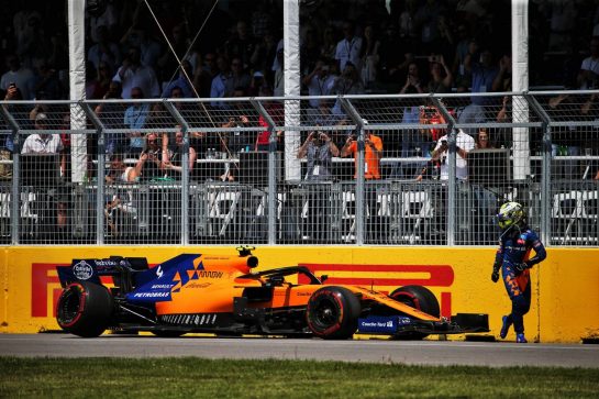 Lando Norris (GBR) McLaren MCL34 retired from the race.
09.06.2019. Formula 1 World Championship, Rd 7, Canadian Grand Prix, Montreal, Canada, Race Day.
- www.xpbimages.com, EMail: requests@xpbimages.com - copy of publication required for printed pictures. Every used picture is fee-liable. © Copyright: Batchelor / XPB Images
