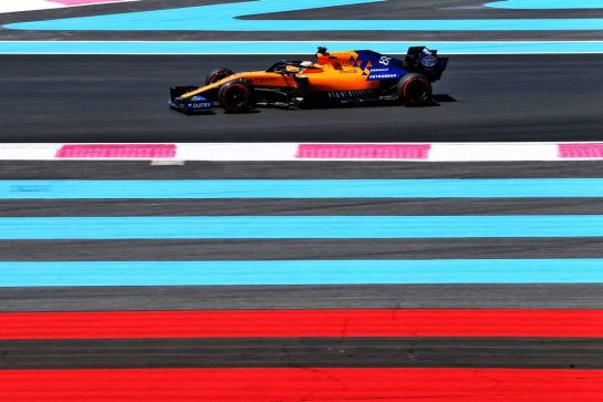 Carlos Sainz Jr (ESP) McLaren MCL34.
22.06.2019. Formula 1 World Championship, Rd 8, French Grand Prix, Paul Ricard, France, Qualifying Day.
- www.xpbimages.com, EMail: requests@xpbimages.com - copy of publication required for printed pictures. Every used picture is fee-liable. © Copyright: Moy / XPB Images