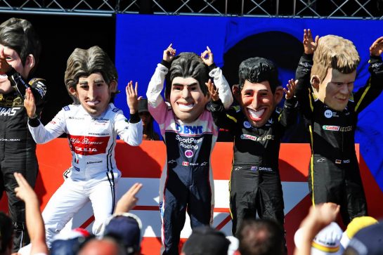 Circuit atmosphere - driver caricatures on the FanZone stage.
22.06.2019. Formula 1 World Championship, Rd 8, French Grand Prix, Paul Ricard, France, Qualifying Day.
- www.xpbimages.com, EMail: requests@xpbimages.com - copy of publication required for printed pictures. Every used picture is fee-liable. © Copyright: Moy / XPB Images