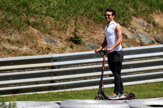 Lando Norris (GBR) McLaren scoots the circuit.
27.06.2019. Formula 1 World Championship, Rd 9, Austrian Grand Prix, Spielberg, Austria, Preparation Day.
- www.xpbimages.com, EMail: requests@xpbimages.com - copy of publication required for printed pictures. Every used picture is fee-liable. © Copyright: Photo4 / XPB Images