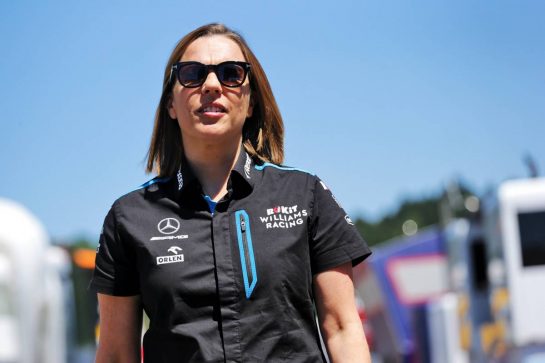 Claire Williams (GBR) Williams Racing Deputy Team Principal.
28.06.2019. Formula 1 World Championship, Rd 9, Austrian Grand Prix, Spielberg, Austria, Practice Day.
- www.xpbimages.com, EMail: requests@xpbimages.com - copy of publication required for printed pictures. Every used picture is fee-liable. © Copyright: Bearne / XPB Images