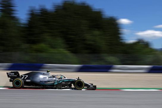 Valtteri Bottas (FIN), Mercedes AMG F1 
28.06.2019. Formula 1 World Championship, Rd 9, Austrian Grand Prix, Spielberg, Austria, Practice Day.
- www.xpbimages.com, EMail: requests@xpbimages.com - copy of publication required for printed pictures. Every used picture is fee-liable. © Copyright: Charniaux / XPB Images