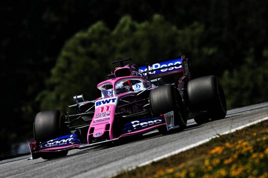 Sergio Perez (MEX) Racing Point F1 Team RP19.
29.06.2019. Formula 1 World Championship, Rd 9, Austrian Grand Prix, Spielberg, Austria, Qualifying Day.
- www.xpbimages.com, EMail: requests@xpbimages.com - copy of publication required for printed pictures. Every used picture is fee-liable. © Copyright: Moy / XPB Images