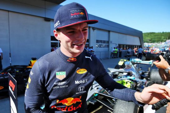 Race winner Max Verstappen (NLD) Red Bull Racing celebrates in parc ferme.
30.06.2019 Formula 1 World Championship, Rd 9, Austrian Grand Prix, Spielberg, Austria, Race Day.
- www.xpbimages.com, EMail: requests@xpbimages.com - copy of publication required for printed pictures. Every used picture is fee-liable. © Copyright: Moy / XPB Images