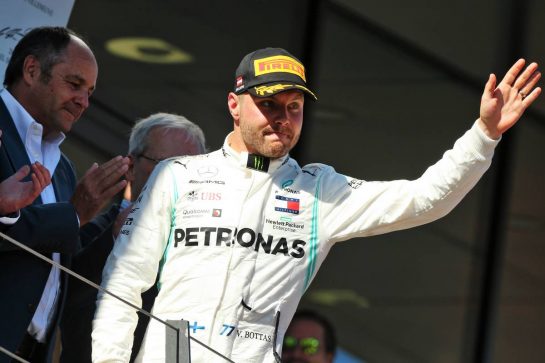 Valtteri Bottas (FIN) Mercedes AMG F1 celebrates his third position on the podium.
30.06.2019 Formula 1 World Championship, Rd 9, Austrian Grand Prix, Spielberg, Austria, Race Day.
- www.xpbimages.com, EMail: requests@xpbimages.com - copy of publication required for printed pictures. Every used picture is fee-liable. © Copyright: Moy / XPB Images