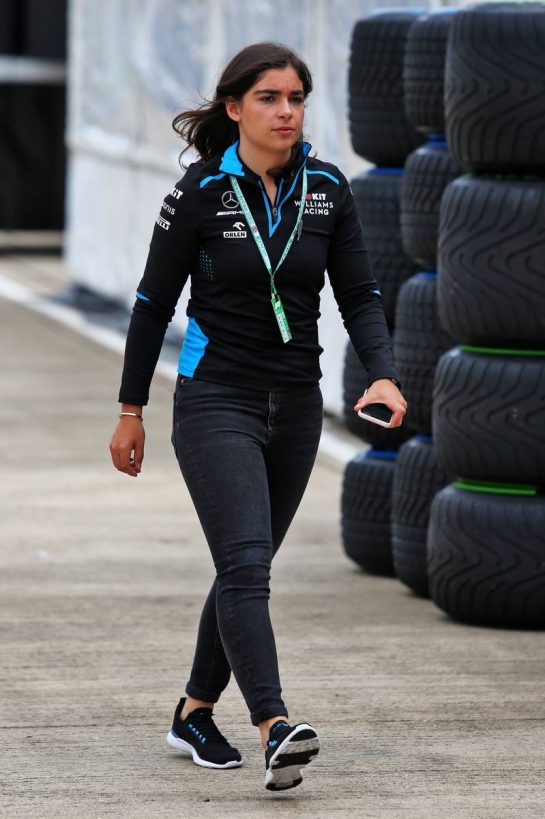 Jamie Chadwick (GBR) Williams Racing Development Driver.
11.07.2019. Formula 1 World Championship, Rd 10, British Grand Prix, Silverstone, England, Preparation Day.
- www.xpbimages.com, EMail: requests@xpbimages.com - copy of publication required for printed pictures. Every used picture is fee-liable. © Copyright: Moy / XPB Images