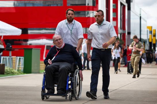 Frank Williams (GBR) Williams Team Owner.
11.07.2019. Formula 1 World Championship, Rd 10, British Grand Prix, Silverstone, England, Preparation Day.
- www.xpbimages.com, EMail: requests@xpbimages.com - copy of publication required for printed pictures. Every used picture is fee-liable. © Copyright: Rew / XPB Images